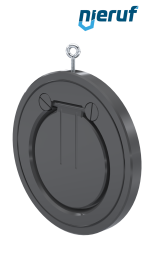 Zwischenflansch-Rückschlagklappe DN150 ZR05 Kunststoff PVC-U NBR
