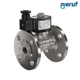 Vakuum-Magnetventil mit Flansch DN20 Edelstahl FV01 FKM 24V DC