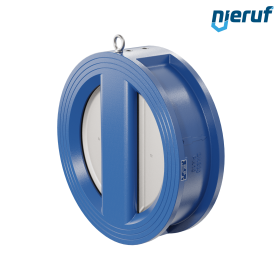 dual plate check valve DN300 DR02 ANSI 150 GGG40 epoxyd plated blue 180µm NBR
