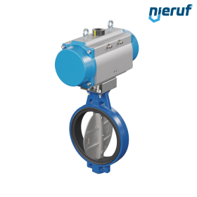 Butterfly valve DN 350 AK01 EPDM DVGW drinking water, WRAS, ACS, W270 pneumatic actuator single acting normally open