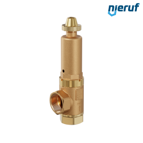 valvola di sicurezza 2" x 2" F SV08 fluidi gassosi, ottone rosso PTFE