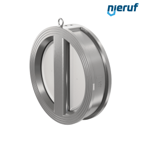 dual plate check valve DN500 DR03 stainless steel 1.4408 NBR