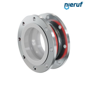 Rubber expansion joint PTFE lining DN200 type KP04 steel flanges EPDM