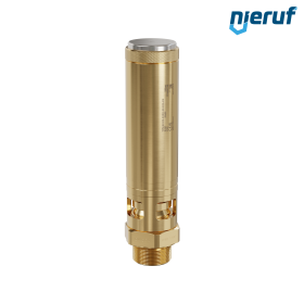 Sicherheitsventil 1 1/4" AG SV01 für Druckluft FKM Messing Einstelldruck 0,2 - 16,0 bar