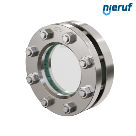 Behälter-Schauglas DN100 - 4" Zoll  BS02 Edelstahl 1.4571 Borosilikatglas 16bar