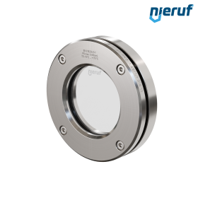 Behälter-Schauglas DN50 BS04 Edelstahl 1.4571 Graphit Borosilikatglas 0,0 bar