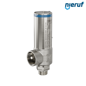 Kriogeniczny zawór bezpieczeństwa DN32 1 1/4" GZ x 2" GW SV14, Stal nierdzewna PTFE, bez dźwigni