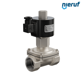 Magnetventil DN32 G 1 1/4" Zoll Edelstahl EV06 FKM 230V 50Hz NO