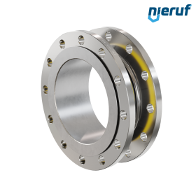 Rubber expansion joint guide pipe DN250 PN16 type KP04 stainless steel flanges NBR