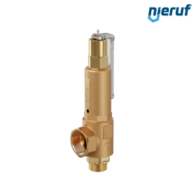 safety valve 1 1/2" m  x 2" fm SV07 neutral gaseous media, gunmetal EPDM, with lever