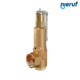 safety valve 1" x 1 1/2" fm SV07 neutral gaseous media, gunmetal NBR, with lever