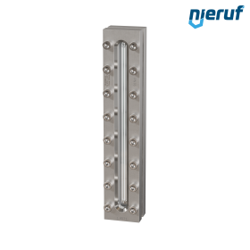 Behälter-Schauglas L=370mm  BS03 Edelstahl 1.4571 PTFE Borosilikatglas, Reflex 16bar