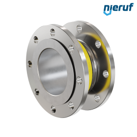 Rubber expansion joint guide pipe DN150 type KP04 stainless steel flanges NBR