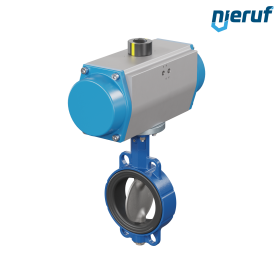 Butterfly valve DN 125 AK01 EPDM high temperature & FDA pneumatic actuator single acting normally open