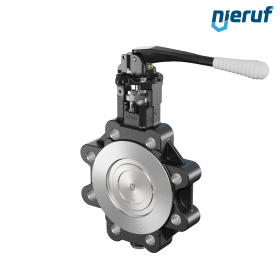Double offset butterfly-valve AK12 DN 125 PN25-PN40 lever