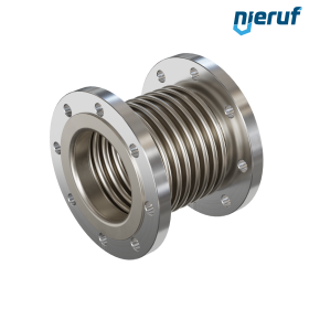 Axial expansion joint DN125 type KP05 stainless steel flared flanges and stainless steel bellows
