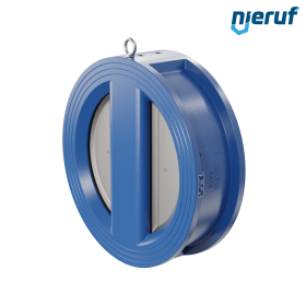 dual plate check valve DN300 DR01 ANSI 150 GGG40 epoxyd plated blue 180µm EPDM