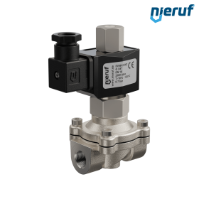électrovanne DN16 G 3/8" pouce acier inoxydable EV06 FKM 230V 50Hz NO