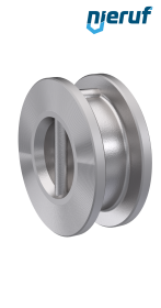 clapet anti-retour à double battant DN50 ANSI150 DR03 ANSI 150 acier inoxydable 1.4408 métal