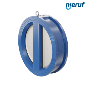 dual plate check valve DN500 DR02 GGG40 epoxyd plated blue 180µm FKM (Viton)