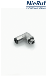 Σύνδεση γωνίας EF07 ορείχαλκος NBR G1/8" D6mm