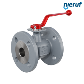robinet à boisseau sphérique à brides DN32 FK02 fonte à graphite sphéroïdal GJS 400-18 sphère en acier inoxydable 1.4404