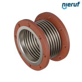 Axial expansion joint DN200 type KP05 flared flanges and stainless steel-bellows