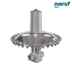 Millibar overflow valve 3/4" inch female UV18 stainless steel EPDM / PTFE 7 - 100 mbar