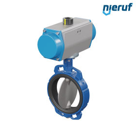 Butterfly valve DN 200 AK01 EPDM DVGW drinking water, WRAS, ACS, W270 pneumatic actuator single acting normally open