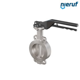 Butterfly-valve-stainless-steel DN 125 PN16 AK08 metall notch lever