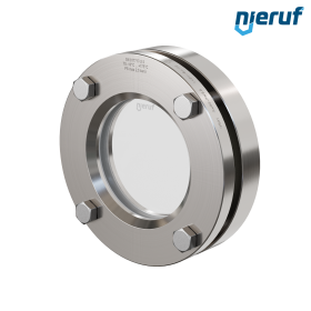Behälter-Schauglas DN80 BS01 Edelstahl 1.4571 PTFE Borosilikatglas 2,5bar