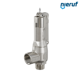 Zawór bezpieczeństwa 3/4" GZ NPT  x 3/4" GW SV13, Stal nierdzewna PTFE, Dźwignia