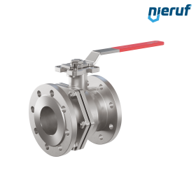 robinet à boisseau sphérique à brides DN80 PN16 FK06 acier inoxydable 1.4408