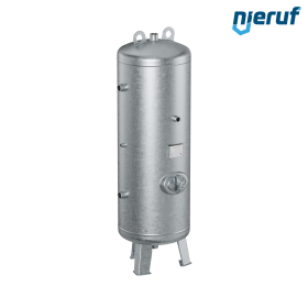 High pressure vessel vertical BE02 250 liter, 0-41 bar, steel galvanized