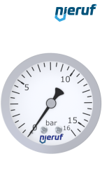 Manometer G 1/4" axial 63 mm Edelstahl MM06 0 - 4,0 bar