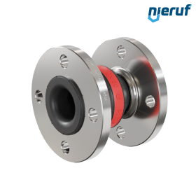 Ελαστικός αντισταθμιστής για πόσιμο νερό DN50 PN16 Τύπος KP04 Φλάντζα από ανοξείδωτο χάλυβα EPDM