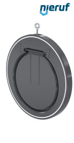 Zwischenflansch-Rückschlagklappe DN300 ZR05 Kunststoff PVC-U PTFE