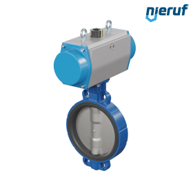 Butterfly valve DN 250 AK01 EPDM high temperature & FDA pneumatic actuator single acting normally closed