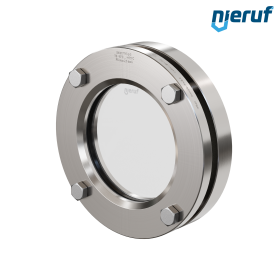 Behälter-Schauglas DN100 BS01 Edelstahl 1.4571 EPDM Borosilikatglas 2,5bar
