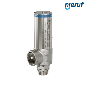 Kriogeniczny zawór bezpieczeństwa DN32 1 1/2" GZ x 2" GW SV14, Stal nierdzewna PTFE, bez dźwigni