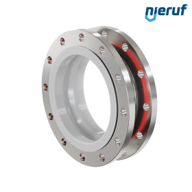 Rubber expansion joint PTFE lining DN300 PN16 type KP04 stainless steel flanges EPDM