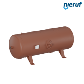 High pressure vessel horizontal BE02 350 liter, 0-26 bar, steel primed