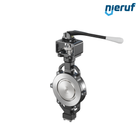 Double offset butterfly-valve AK11 DN 150 PN10-40 ANSI150-300 lever
