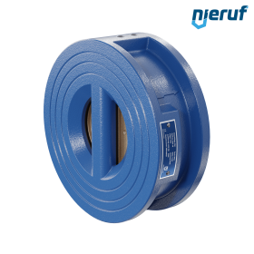 dual plate check valve DN65 DR04 ANSI 150 GGG40 epoxyd plated blue 180µm EPDM