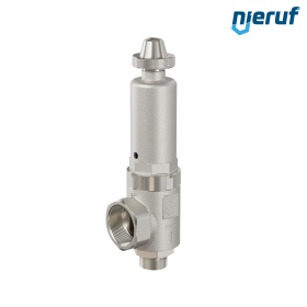 safety valve 1 1/4" m  x 2" fm SV10 gaseous media, stainless steel NBR