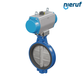 Butterfly valve DN 350 AK01 FPM pneumatic actuator double acting