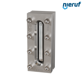 Behälter-Schauglas L=170mm  BS03 Edelstahl 1.4571 Graphit Borosilikatglas, Reflex 16bar