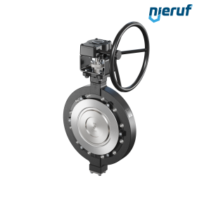Double offset butterfly-valve AK12 DN 200 ANSI150 worm gear
