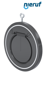 Zwischenflansch-Rückschlagklappe DN125 ZR05 Kunststoff PVC-U PTFE