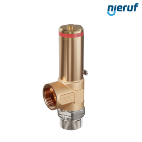 Kriogeniczny zawór bezpieczeństwa bez podnoszenia DN15 1" GZ x 1" GW SV18, stal nierdzewna & brąz PTFE